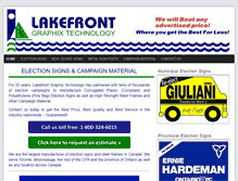 Tablet Screenshot of lakefrontgraphix.com